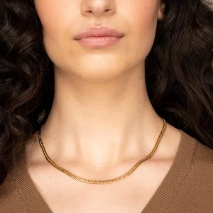 Double Curb Chain Necklace